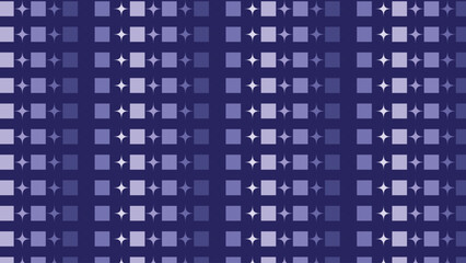Obraz premium Abstract geometric pattern featuring squares and starbursts in shades of blue for background usage