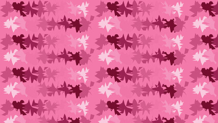 Abstract pink shapes pattern seamless background repeatable design for digital projects