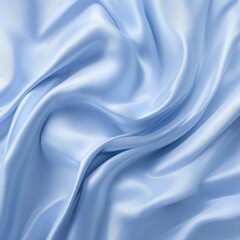 Obraz premium Soft, flowing pale blue fabric with elegant, smooth curves and subtle highlights, creating a luxurious and calming texture