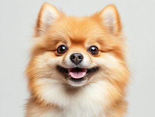 Fototapeta premium cute pet dog cat with happy face