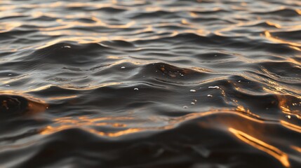 Golden Hour Water Reflections: A Serene Sunset Seascape