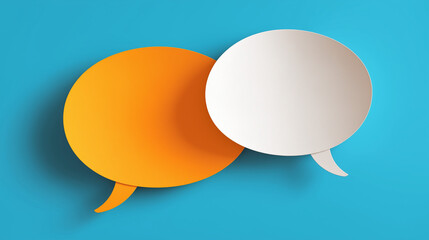 speech bubble with colorful background