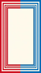 Abstract Design Background with Red and Blue Stripes - Modern Pattern for Graphics and Contemporary Artwork