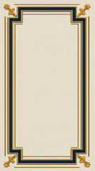 Luxurious Ornate Border Frame: Classic Vintage-Style Design for Artistic Invitations