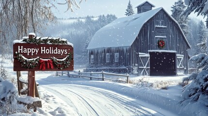A Rustic Winter Wonderland: Happy Holidays