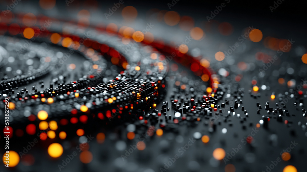 Poster ultra futuristic abstract digital background featuring dynamic tech elements, glowing lines, and int