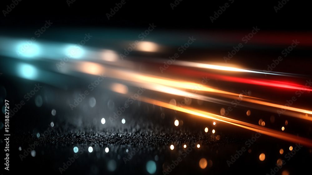 Poster ultra futuristic abstract digital background featuring dynamic tech elements, glowing lines, and int