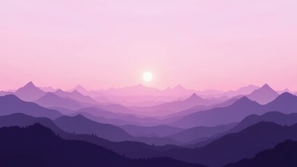 Fototapeta premium Mountain Scenery at Dusk