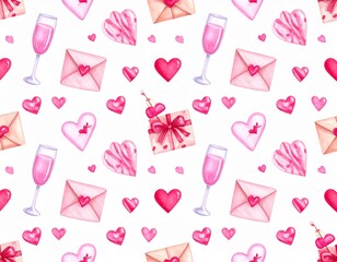 Valentines Day Romantic Pink Generated image