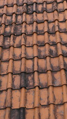 Clay Roof or teracota clay roof Tile Background Texture