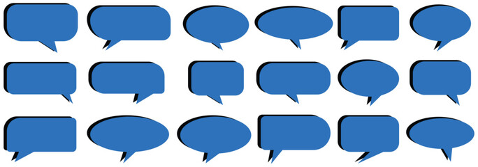 Speech bubble collection. Set of speech bubble. Speech bubble comic. Cartoon vector illustration.
