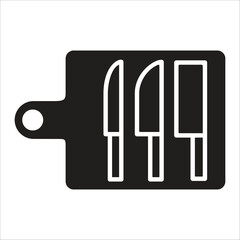 Complete Knife  Icon Element For Design