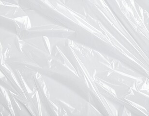 Crinkled Transparent Plastic Wrap Texture Overlay