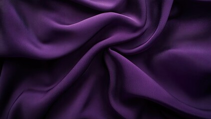 Fototapeta premium Deep purple fabric drapes in soft folds (1)