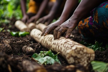 agriculture harvesting tapioca cassava farms