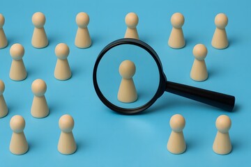 Obraz premium Leadership Talent Search: Unique Individual Employee Selection in Recruitment Process