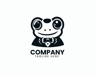 Whimsical Mr Toad Character Charming Animal Illustration Vector Logo Design