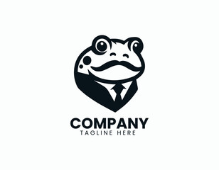 Whimsical Mr Toad Character Charming Animal Illustration Vector Logo Design