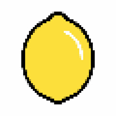 Various illustrations of fruits with pixelated concept