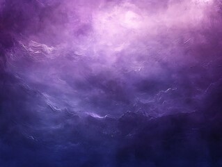 Fototapeta premium Abstract ethereal violet nebula with dreamy light and texture background