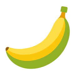 banana isolated on white background