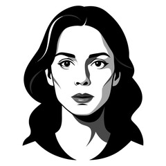 Detailed Close-Up Portrait of Woman's Face Expression