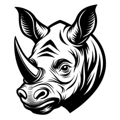 Pencil Sketch Black and White Rose with Leaves