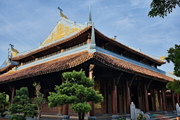 Fototapeta premium Traditional temple and bonsai art