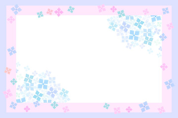 紫陽花の爽やかフレーム2