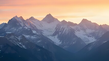 Obraz premium sunrise in the mountains