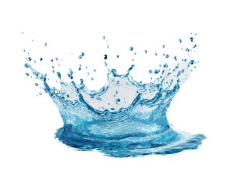 [Transparent Background PNG]Water Splash Close-up Image - Powered by Adobe