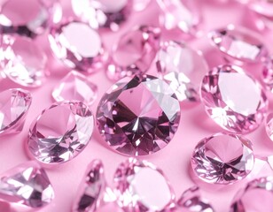 Diamond Valentines Day Hearts Generated image