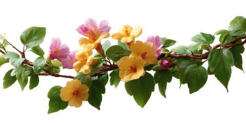 Naklejka premium [Transparent Background PNG]Colorful Floral Arrangement with Pink and Yellow Flowers