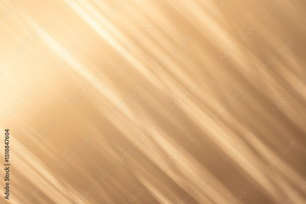 Aufkleber Wall interior background, studio and backdrops show products. with leaf shadow from window color beige and white. background for text insertion and presentation of product	