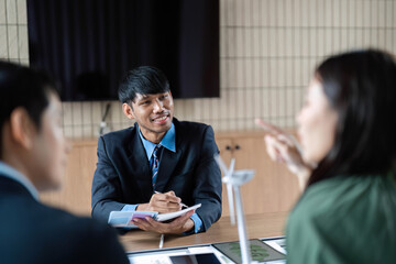 Collaborative ESG Planning Session in Modern Office