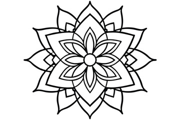 Elegant abstract mandala logo for yoga and spa businesses