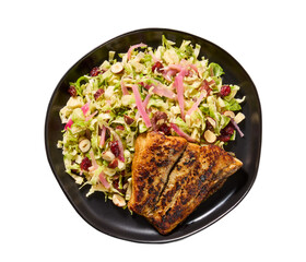 barramundi fish fry and meal