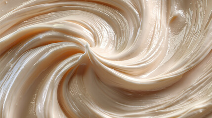 Smooth, Creamy Whipped Buttercream Texture Close-Up: A Delicious Dessert Topping and Baking Essential - Culinary Arts Focused Food Photography