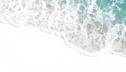 Ocean Wave: Serene Foam and Aqua Hues