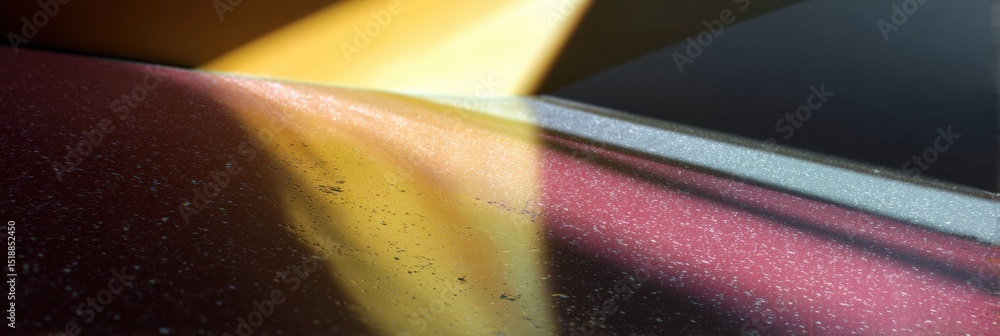 Poster aurora gradient abstract light beams and reflections on polished floor for modern architectural adve