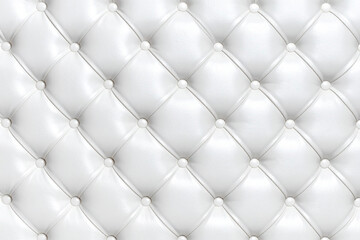 White Leather for sofa background and texture.