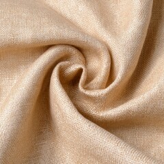 Abstract Beige Fabric Swirl Close Up Texture Photography