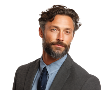 [Transparent Background PNG]Businessman Portrait Studio Shot