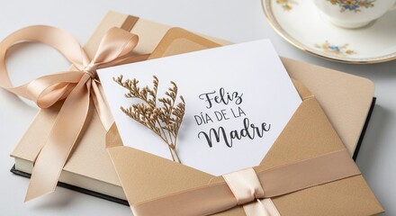 Letter with the words Feliz dia de la Madre, which means Happy Mother's Day in Spanish