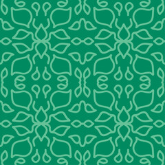 Vector Illustration of leafy green pattern. 