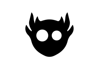 black and white mask