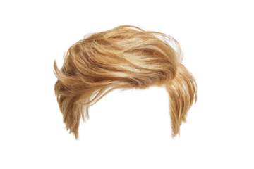 [Transparent Background PNG]Blonde Mens Hair Style Illustration