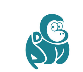 blue and white cartoon illustration