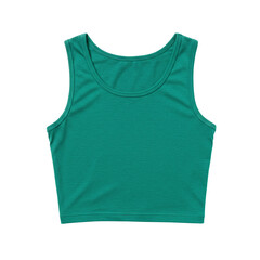 Cropped Tank Top Bold Color White Background