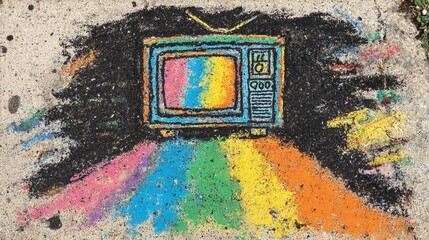 Modern television shown in blank space, highlighting functional form, digital lifestyle, and minimal tech integration.
